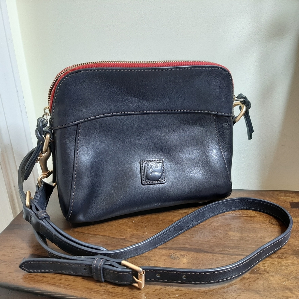 Dooney & Bourke Black Mini Florentine Crossbody